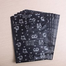 문구 팬시 비닐봉투 블랙 미니 100매 빵 다용도 시장 약국 평판