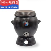 100% 옹기 숨쉬는 항아리 숯불 바베큐 그릴 화로 실내 옥상 베란다 야외 불멍 훈제 훈연 캠핑 소형