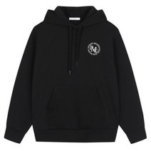 탑텐 23 SS 남자 그래픽 더블니트 포켓 후드 티셔츠 BK