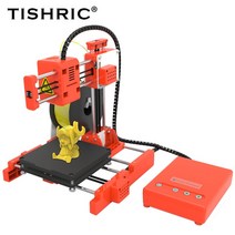쓰리D 프린터 소형 TISHRIC 최신 쉬운 3D 풀 메탈 프레임 고정밀 DIY 스레드 키트 원 키 조용한 핀팅, X1+미국