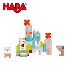 하바 강아지와 고양이 빌딩 블록 HB306086 / 영유아 원목교구(18M+)