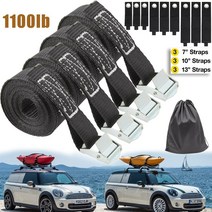 1100lb lashing straps tie-down belt car rv 오토바이 자전거 with metal 버클 견인 로프 strong ratchet for 화물 수하물 가방, 2개