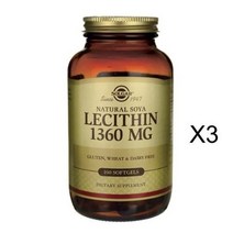 솔가 레시틴 1360mg 소프트젤, 100정, 3개