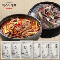 미스타셰프 육개장 600g x 3팩 +버섯뚝배기불고기 400g x 3팩, 1세트