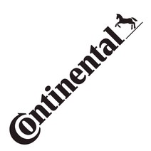 CONTINENTAL TIRE 콘티넨탈 타이어 데칼 튜닝 스티커, 1개, 오렌지(중)