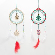그리스마스만들기 드림캐쳐 엄마표미술놀이 유아만들기키트, 트리 XDPWD0533