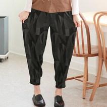 백합사 엄마옷 봄가을 내추럴 주름 밴딩바지[DDM] 엄마바지 할머니옷 편안 몸빼 스판 배기바지 고무줄 주름옷 일바지