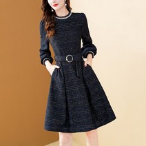 격식 여성의류 결혼식복장 모임 명품스타일 트위드정장원피스 미시옷 엄마옷 오피스룩 미디 고급