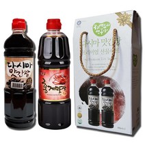 다홍선물세트(다시마맛간장900ml+홍게맛장900ml) 설 추석 명절 회사 단체 직원 가족 선물 인사 감사 답례품 홍게간장 만능소스