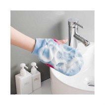 때밀이장갑 벙어리 장갑 목욕 양면 때밀이 양손 때장갑 때수건 요술때장갑 각질제거 목욕장갑 878EA, 엘로우 DC003244