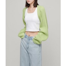 MUSA STANDARD 우먼즈 볼레로 가디건 페일 그린 WOMENS BOLERO CARDIGAN PALE GREEN MWCWC201-PN