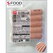 [SFOOD] 소고기 22% 돼지고기 70% 에쓰푸드 보스턴핫소세지 300g 1-8EA(냉동)_치즈왕자, 5팩