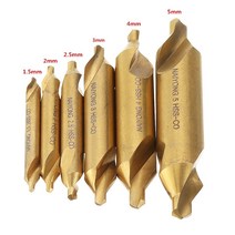 코너드릴 무선 충전 임팩트 전동 틈새 Hss m35 코발트 센터 드릴 비트 1.522.53456mm 표준 60도 각도 카운터싱크 드릴 비트(양단 포함), 10개 2.5mm
