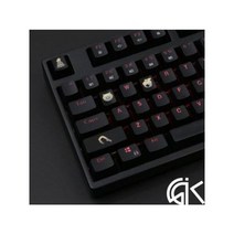 한무무키캡 레오폴드키캡 키캡 포인트 키보드 키세트 백라이트 OW ABS 에칭 샤인-스루 오버 워치 게이머 기계식 ANSI 블랙 4 개/세트, 4 keys, ROADHOG