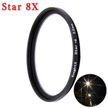 KnightX 전문 휴대폰 카메라 매크로 렌즈 CPL 스타 가변 ND 필터 스마트폰 삼성 호환 37mm 40.5mm 52mm 55mm 58mm, [06] Star 8X Filter, [04] 52mm