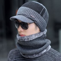 추운겨울 포근한 넥워머세트 헌팅캡 남여공용 겨울 비니 남성 털모자 방한 모자 미디어나무