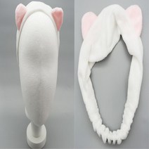 흘러내림 방지 머리카락 고정 세안 세수 헤어 밴드 화이트