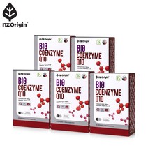 [엔젯오리진] 바이오 코엔자임큐텐(750mgx30캡슐) /코엔자임Q10/CO-Q10/COENZYMEQ, 5통