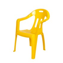 지오리빙 팔걸이 플라스틱의자, 팔걸이의자(옐로우)