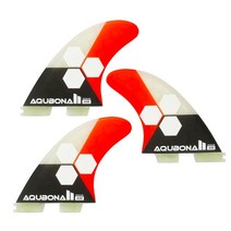 서핑 이중 탭 II AM 지느러미 서핑 보드 섬유유리 다양한 색상 중간, 03 F-red