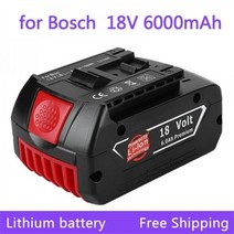 Bosch 보쉬 18V 호환배터리 6000mAh 충전식 리튬 이온 배터리, 5000mah