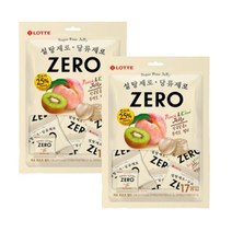 설탕제로 당류제로 롯데 ZERO 후르츠젤리 미니벌크 238g(17봉입) 2개