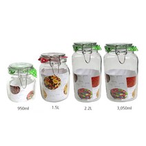 락앤락 캐니스터 유리 밀폐용기 술병 과일주병 매실병 담금주병, 1개, 2200ml