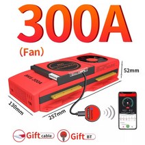 대용량 보조배터리 파워뱅크 스마트 BMS 4s Lifepo4 블루투스 Lipo 4S ~ 24S 80A 250A USB UART 태양광 시스템 저장 배터리, 168.LiFePo4 16S 48V BT - 300A-
