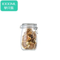 캐비닛 유리병 밀봉 단지 식료품 김치 머리띠 뚜껑 투명 대구 잼 가정용 2640431771, 원형 밀폐형병 두꺼운 -1000 호
