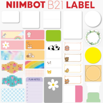 Niimbot B21 라벨프린터 라벨지, 사각화이트 50x70