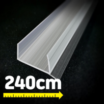 빅스몰즈 싱크대 쫄대 싱크대 걸레받이캡 싱크대 하부프로파일 (2만원이상 구매시 가위증정), 투명, 2.4M, 15mm