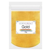 50g 미카 파우더 에폭시 수지 립글로스 아이섀도우 페인트 염료 비누 만들기 매니큐어 캔들 제작 배쓰밤용 천연 안료 골드 USA 미국