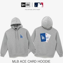 뉴에라 MLB 에이스 카드 LA 다저스 후드 헤더 그레이 13338703 N 13338703