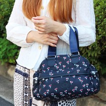 가벼운 캐주얼 발수 꽃 무늬 기하학 패턴 토드 백 크로스 가방