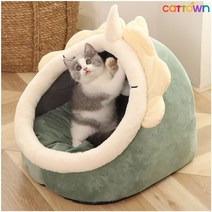 캣타운 강아지 고양이 이글루하우스 마약방석 쿠션하우스 강아지집 고양이집 몽골텐트 애견하우스 반려동물 동굴 냥이 숨숨집 사계절 수면방석 강아지 고양이하우스, C스타일-도깨비