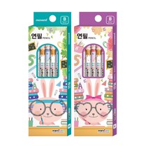 모나미 모니주 5본입 연필 B 남아, 10개