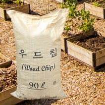 가든팜 우드칩 멀칭재 바크 마감재 대용량 90리터, 1개
