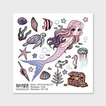 아트박스/워터멜론 바다 친구들과 인어 투명 A335 인스파는곳, 본품, 옵션선택:본품