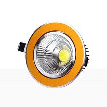 Downlight 천장 자리 3w 5w 7w 12w 15w 18w AC85230 Recessed 실내, 03 Gold, 18W Dimmable
