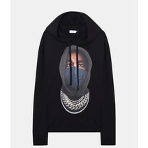 이놈어닛 NUW21252-009 마스크 그래픽 프린트 후드티