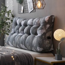 YnJ 침대 헤드쿠션 허리 등받이 대형 삼각 등쿠션, 14.길이 200x높이 60x두께 30cm  +단순한