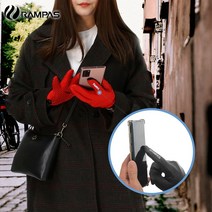 [리뉴얼람파스] 파워스트레치 스마트터치 봄가을 간절기 등산레저용 장갑, 그레이