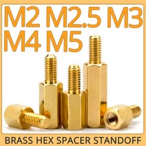 M2 M2.5 M3 M4 M5 육각 황동 스탠드 오프 보드 랙 스터드 나사 스페이서 볼트, M3 (Thread 6mm), 12mm (20pcs), 1개