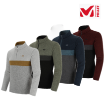 밀레 F/W 남자 가을겨울 포근하고 따뜻한 멜란지 써말 소재를 활용한 캐주얼한 디자인의 남자 집업 티셔츠 / PAUL0317