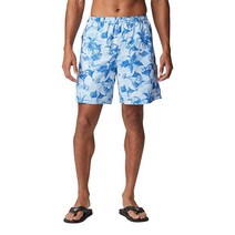 Columbia PFG 남성용 슈퍼 백캐스트 워터 반바지 빠른 건조 자외선 차단 하버 블루 마티니 말린 프린트 S