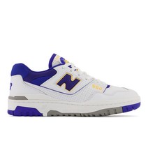 국내매장용 뉴발란스 남성용 운동화 New Balance 550 화이트/블루/퍼플 BB550WTN 패션 러닝화 스니커