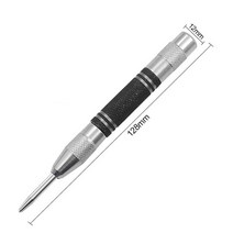 드릴로케이터 전동 거치대 목공 전동드릴가이드 홀 자동 센터 펀치 스프링 장착 로케이터 금속 드릴 조정 가능한 커너 센터 핀 프레스 덴트 마커 핸드 툴, 128mm