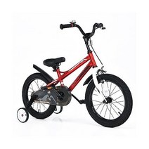 Ola키즈 아동용 자전거 탈착식 보조 바퀴가 있는 14 16인치 조절 가능한 시트 안전 벨, Red, 14 Inch