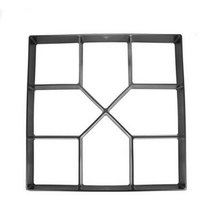 DIY 플라스틱 포장 금형 산책로 콘크리트 포장 금형 정원 안뜰 콘크리트, 블랙, 스타일 4