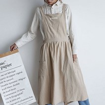 린넨 모던 앞치마 에이프런 3style, 모던앞치마 C / 블루그린